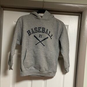 GAP Gray Vintage Baseball Hoodie